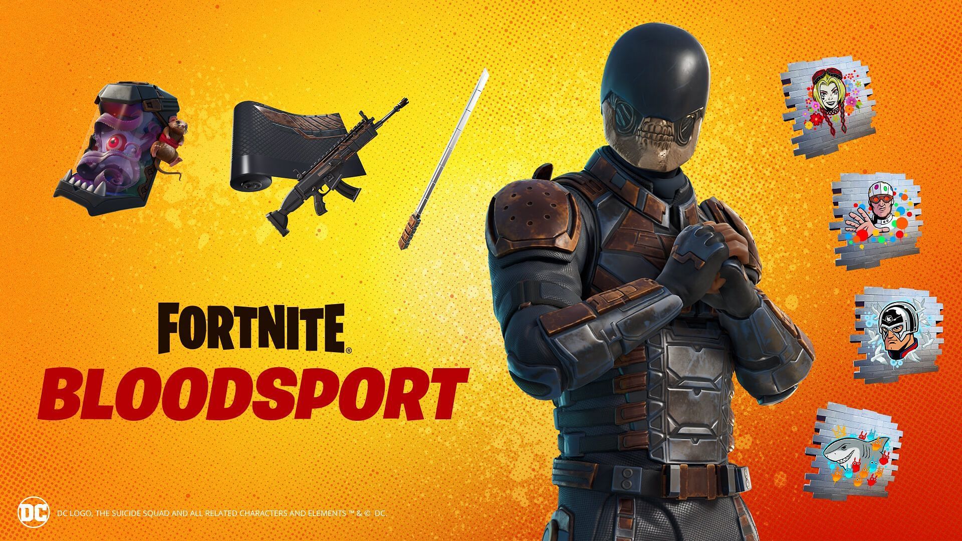 The Bloodsport skin is now in Fortnite (Image via Epic Games)