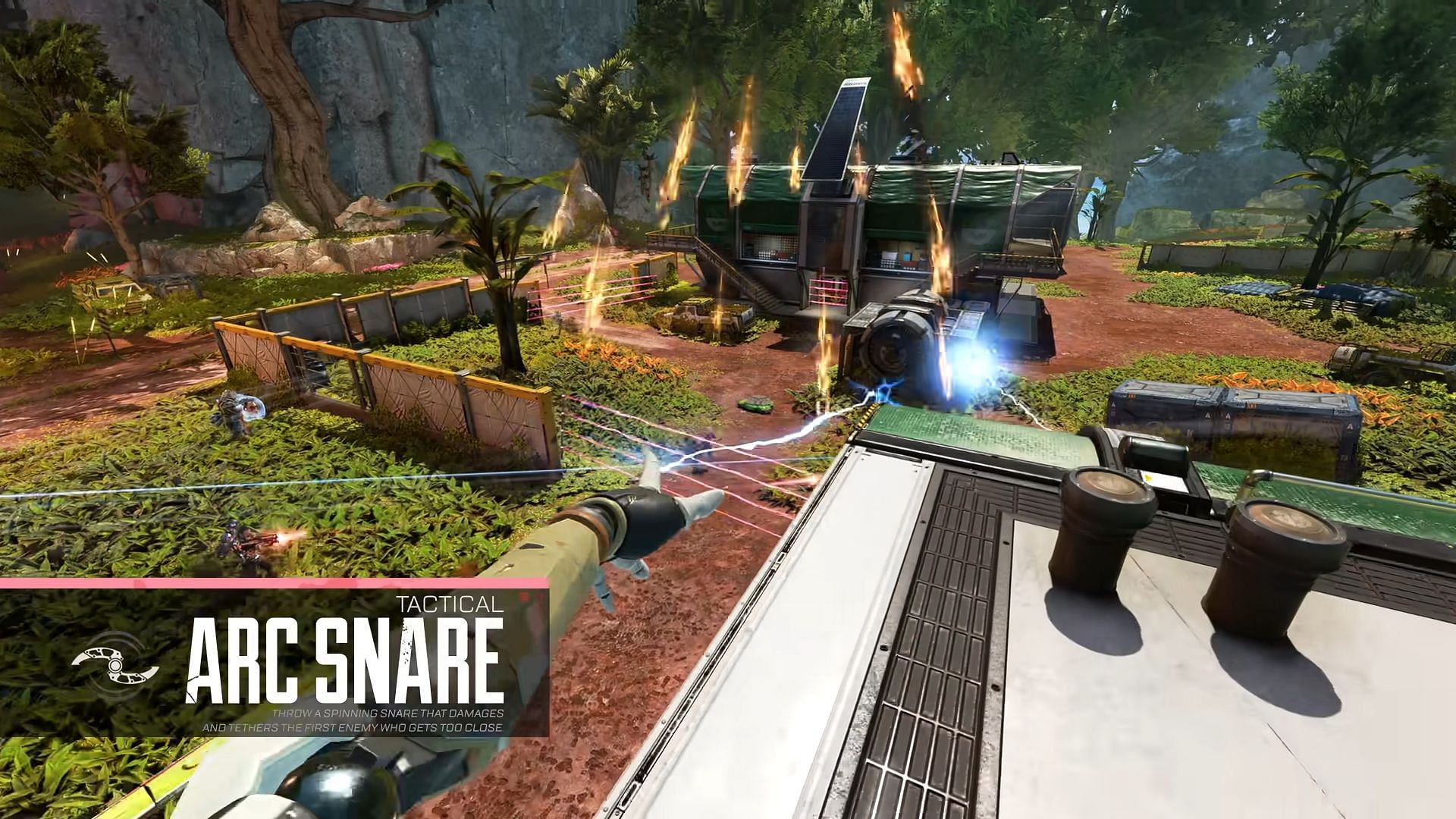 Using Arc Snare as Ash in Apex Legends (Image via EA)