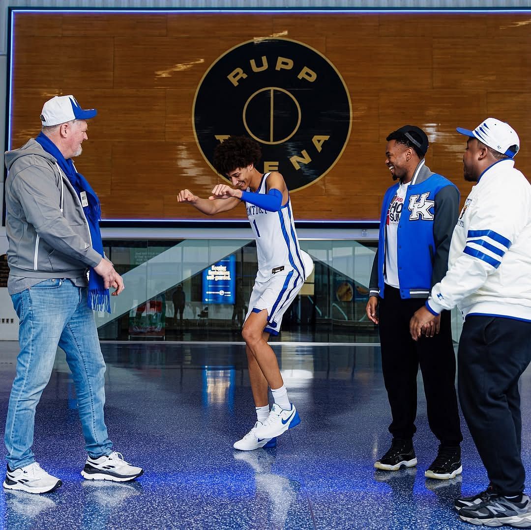 IN PHOTOS: No. 4 ranked 2025 prospect Nate Ament shares wholesome moments from his visit to Kentucky (Image: IG/ament_nate)