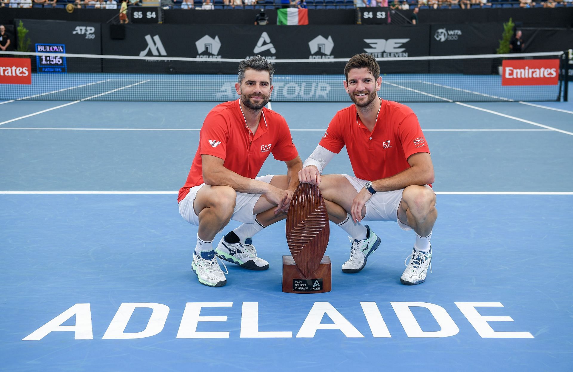 Andrea Vavassori (R) at the Adelaide International 2025. (Photo: Getty)