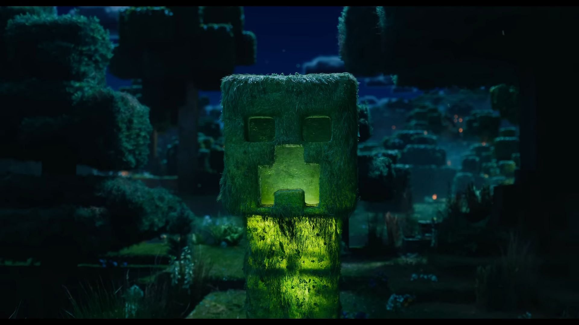 The exploding creeper is one of the highlights of the Minecraft Movie NBA All-Star trailer (Image via Warner Bros. Pictures)