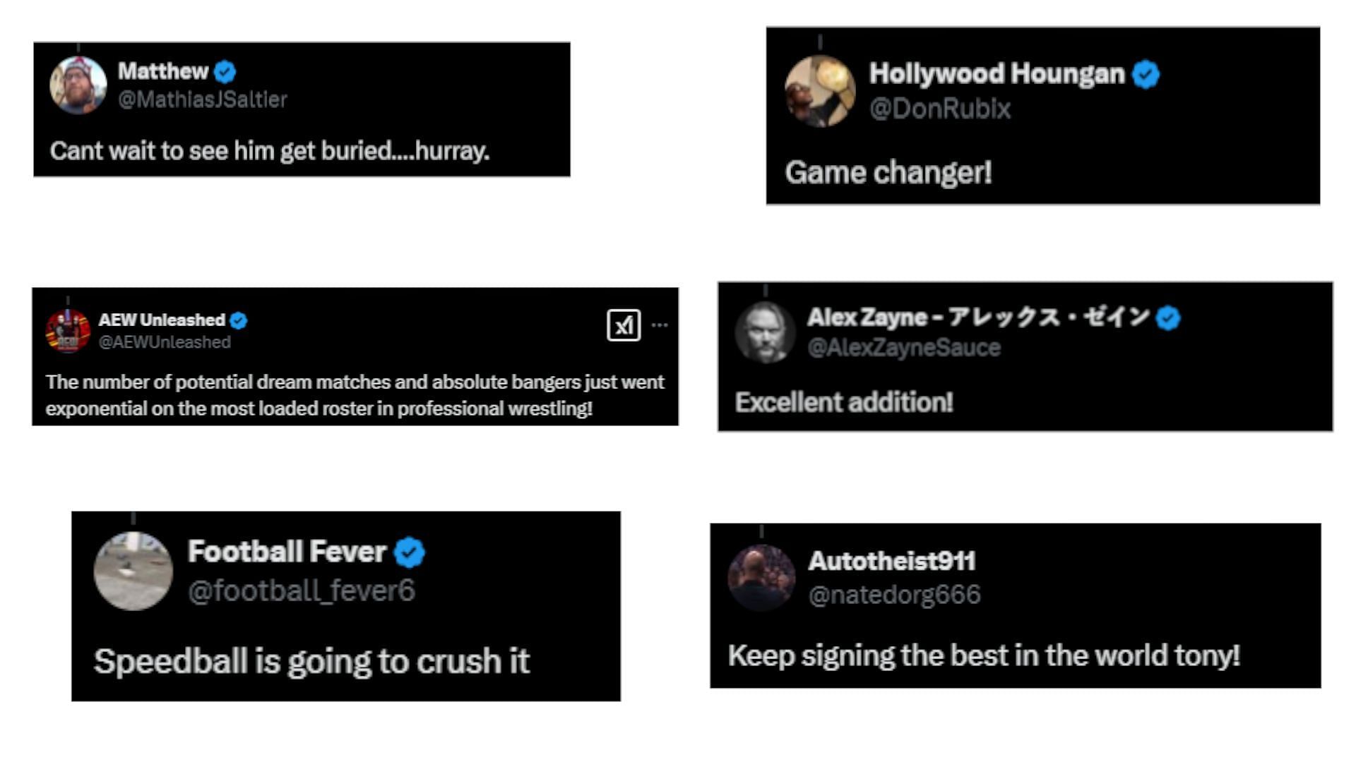 Screengrab of fan reactions (Credit: Fan reactions on X/Twitter)