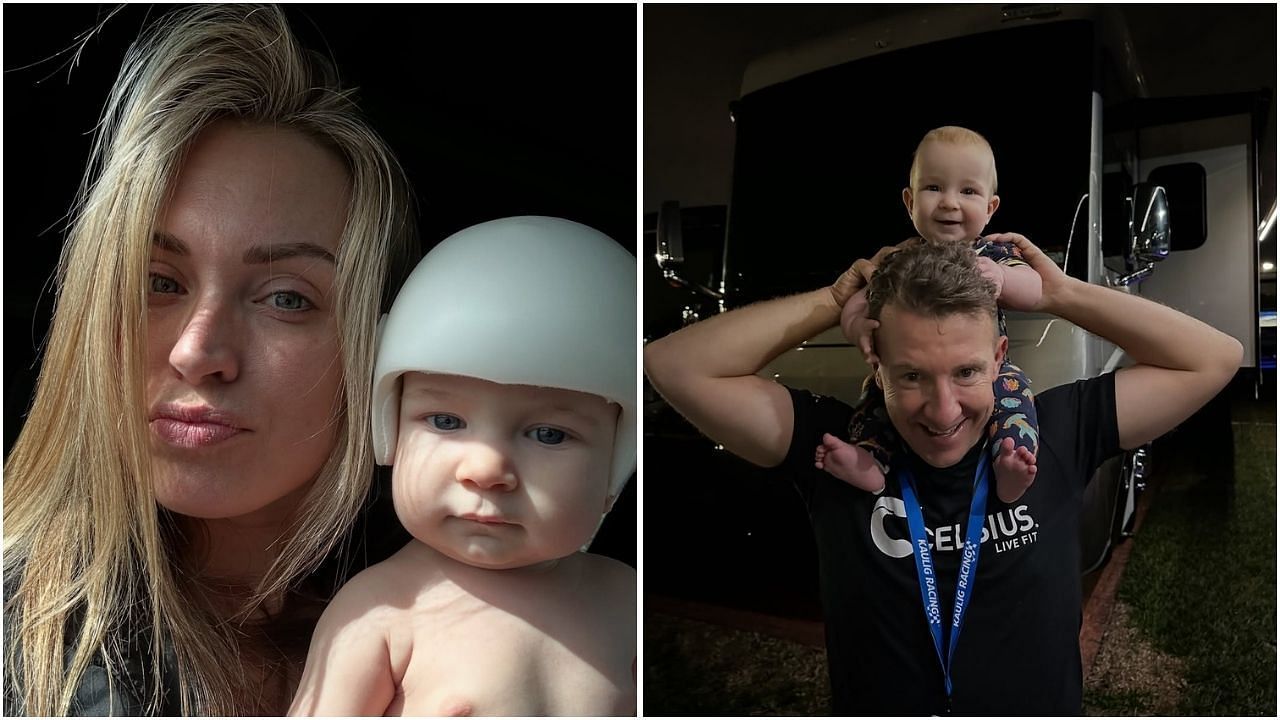 AJ Allmendinger&rsquo;s wife Tara recollects 2024 Daytona 500 with &ldquo;Cranio Warrior&rdquo; in recent IG post (Images from @mrs.allmendinger on Instagram)