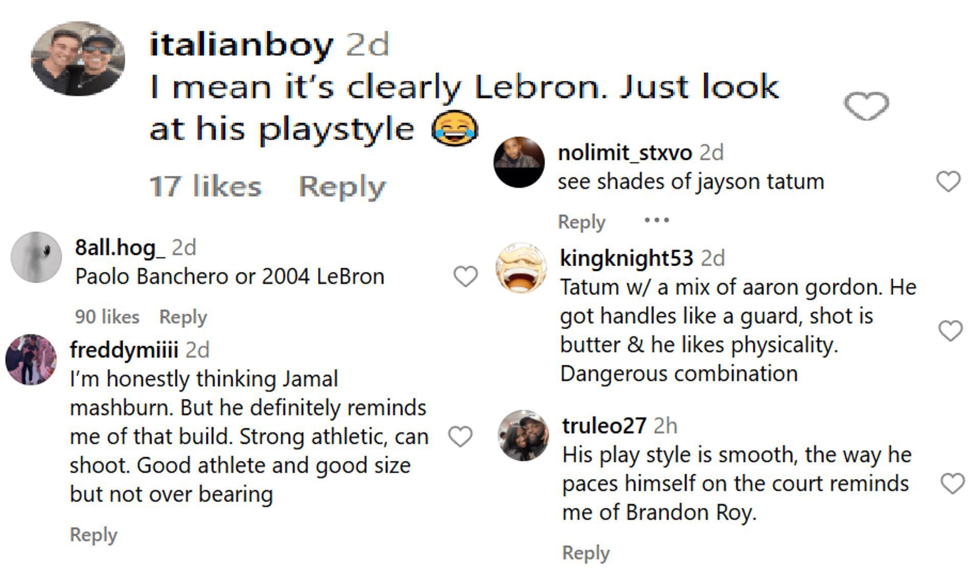 Hoops fans compare No. 1-ranked junior Tyran Stokes to current and former NBA stars (Source: Instagram/ courtsidefilms)