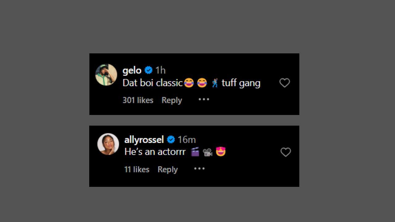 LiAngelo and Ally Rossel reacts to Lonzo&#039;s cameo in Mickey 17 teaser. (Credits: @zo/Instagram)