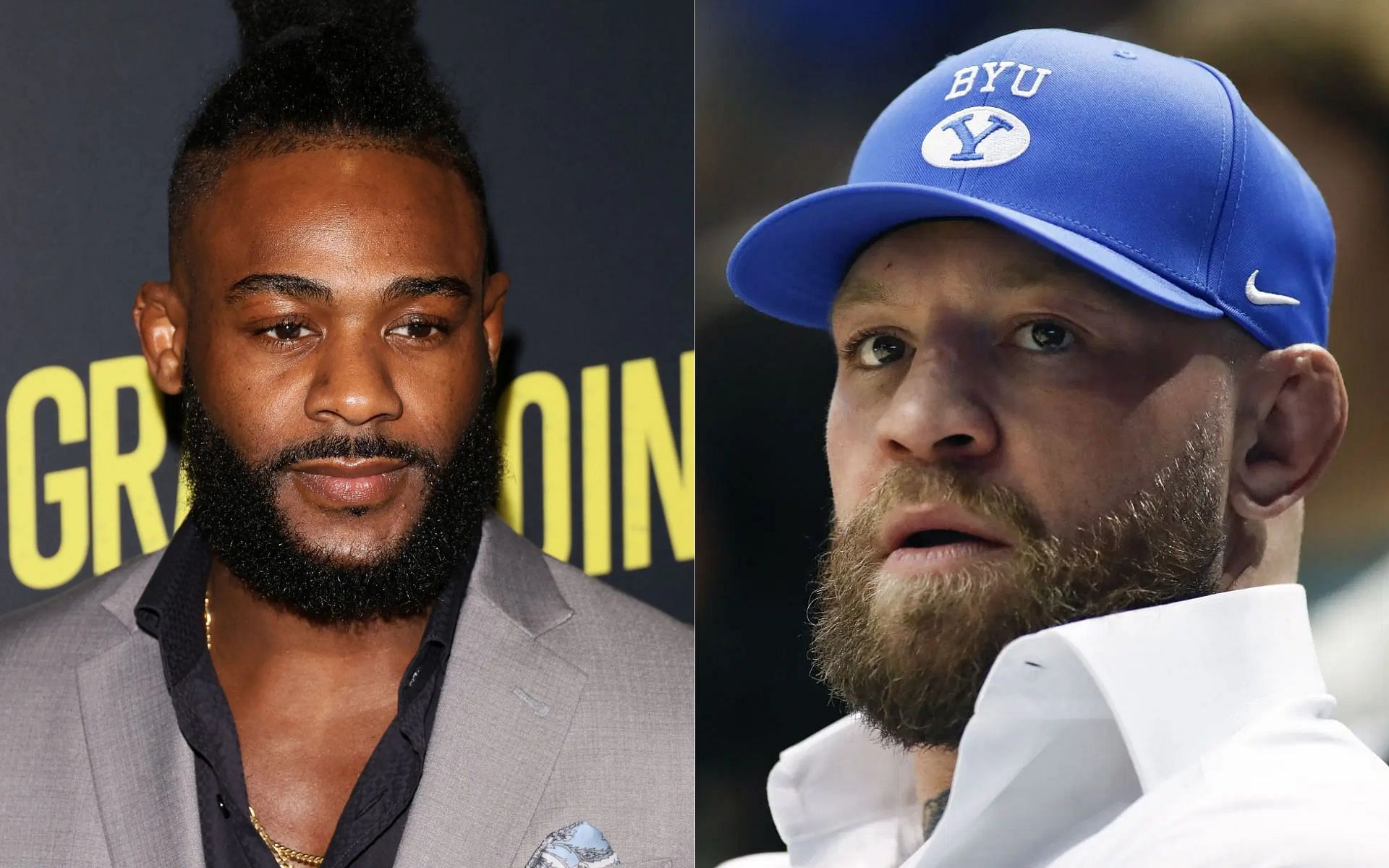 Aljamain Sterling (left) speaks bout an incident involving Conor McGregor (right) [Image courtesy: Getty]