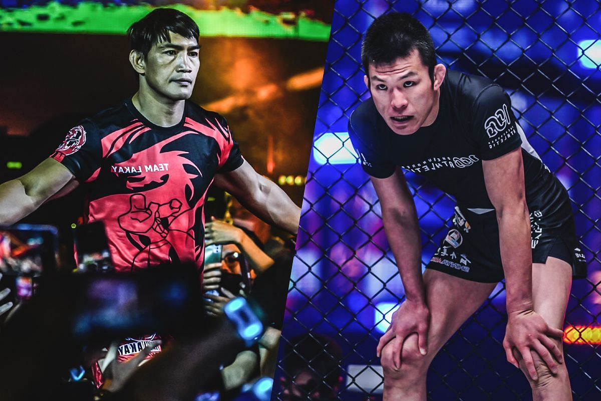 Eduard Folayang (left) and Shinya Aoki (right). [Photos from ONE Championship]