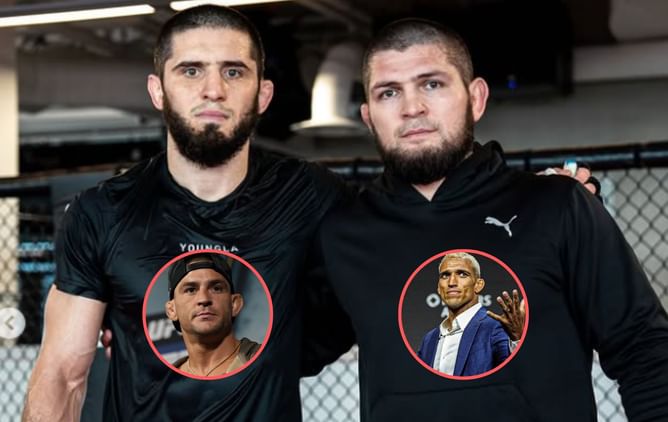 Naming Dustin Poirier, Charles Oliveira, and more, Khabib Nurmagomedov’s manager highlights Islam Makhachev’s "black belt" submission victims