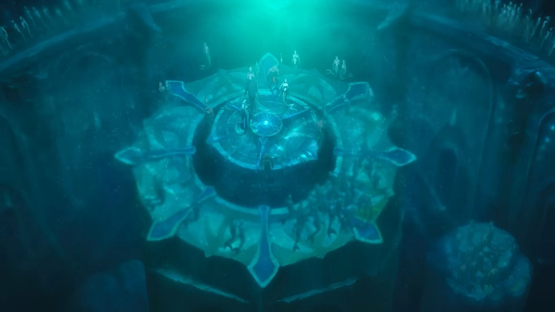 Prince Agolval drinks the magic potion and joins the kingdom of merpeople (Image via Netflix)