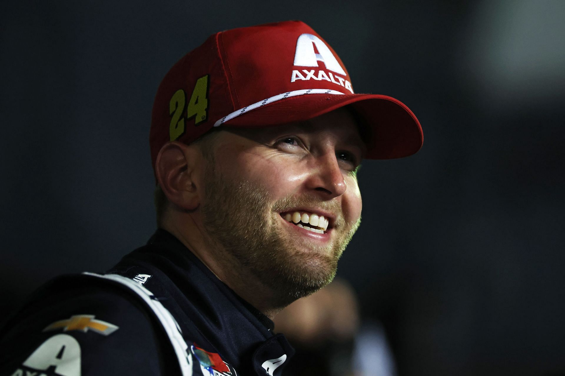 DAYTONA BEACH, FLORIDA - FEBRUARY 16: William Byron, driver of the #24 Axalta Chevrolet celebrates in victory lane after winning the NASCAR Cup Series Daytona 500 at Daytona International Speedway on February 16, 2025 in Daytona Beach, Florida. (Photo by James Gilbert/Getty Images) - Source: Getty