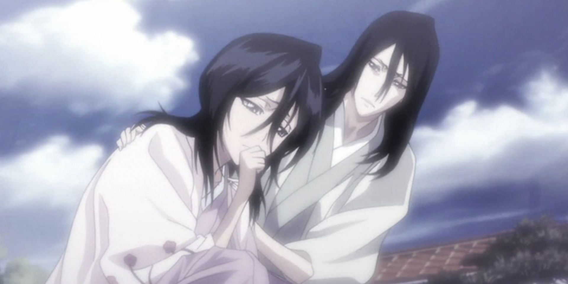 Byakuya and Hisana (Image via Studio Pierrot)