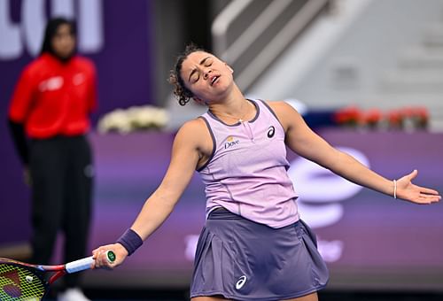 Jasmine Paolini at the 2025 Qatar TotalEnergies Open (Source: Getty)