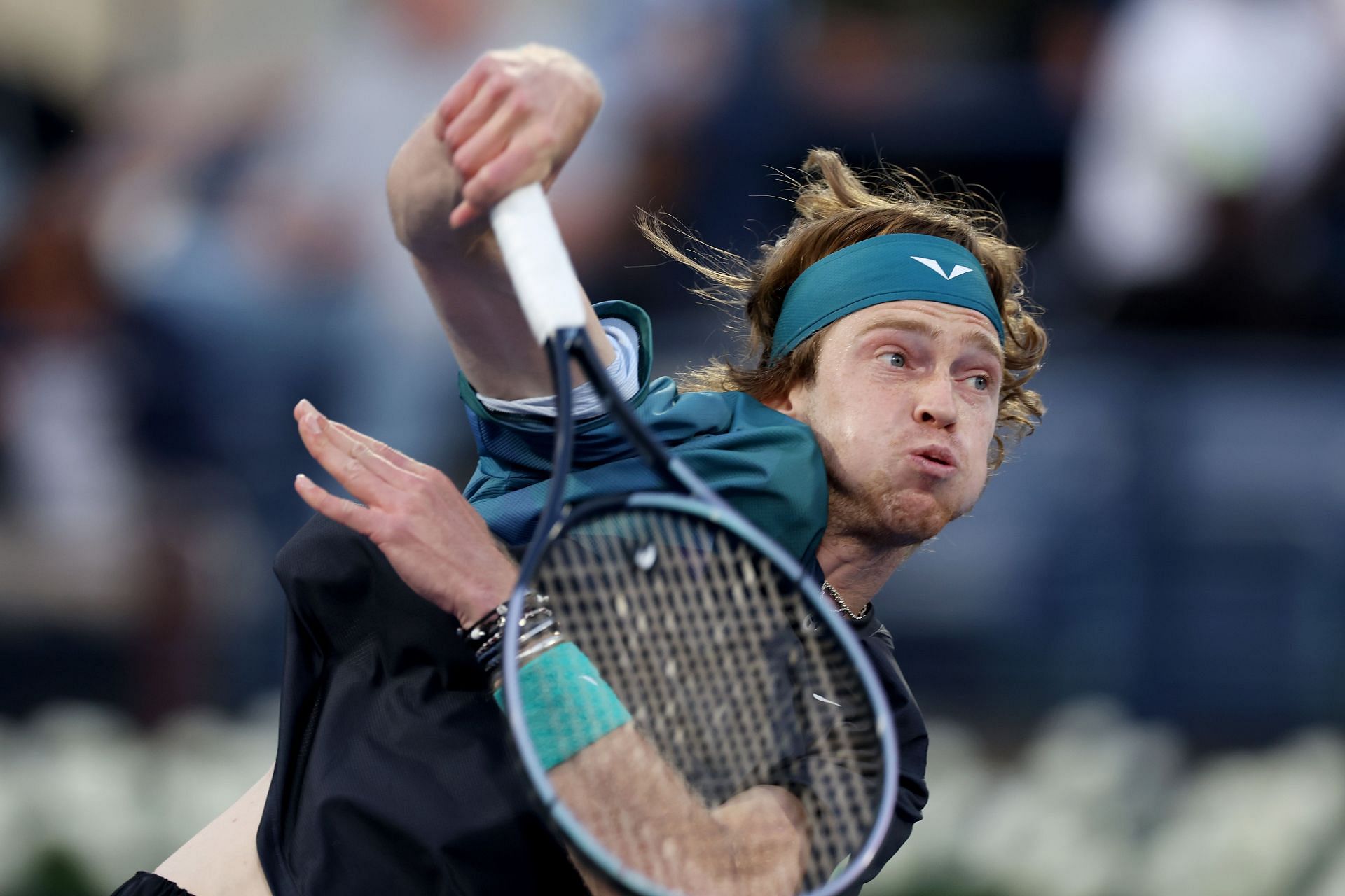 Andrey Rublev at the 2024 Dubai Tennis Championships [Image Source: Getty Images]