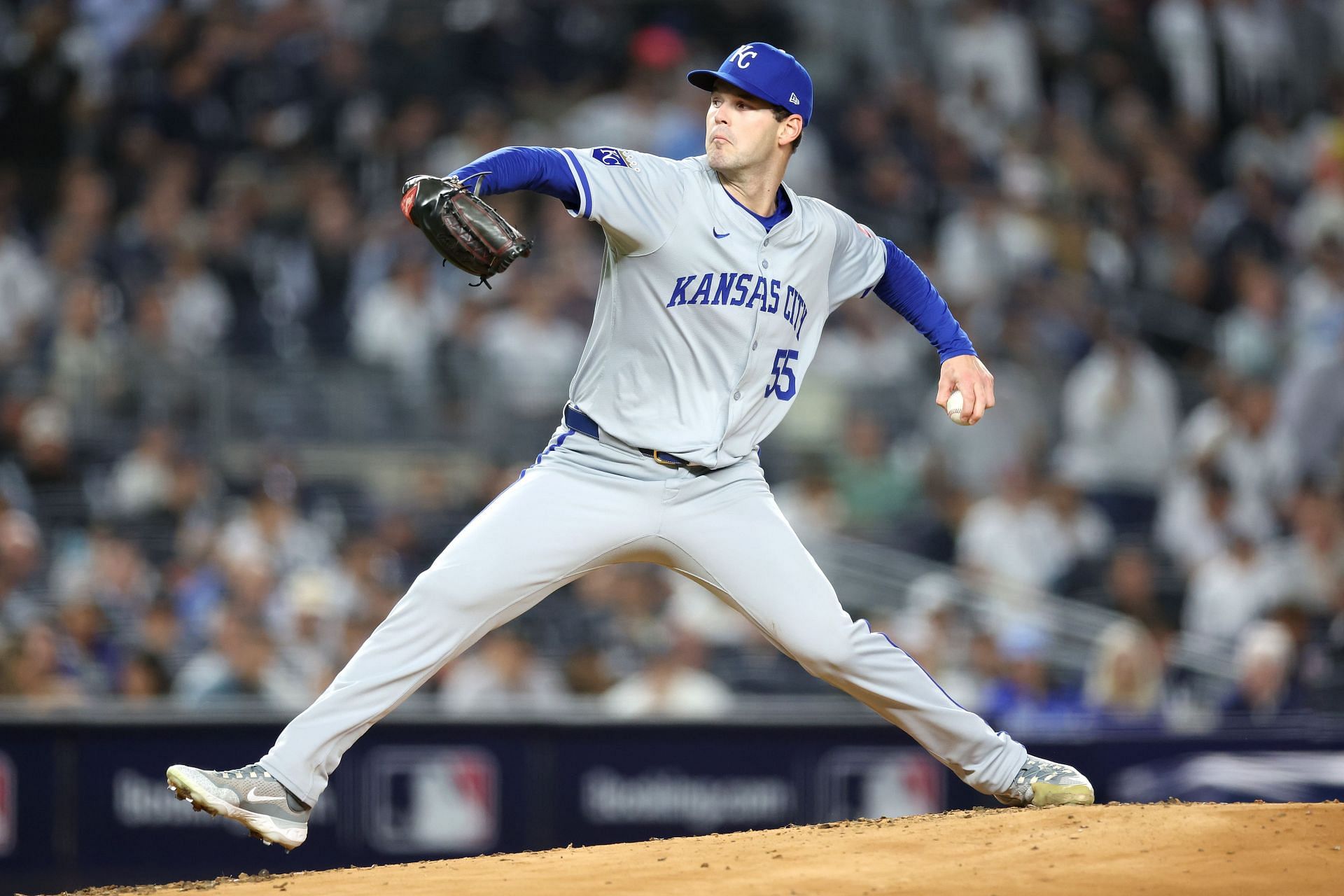 Cole Ragans in action against the New York Yankees - Source: Getty