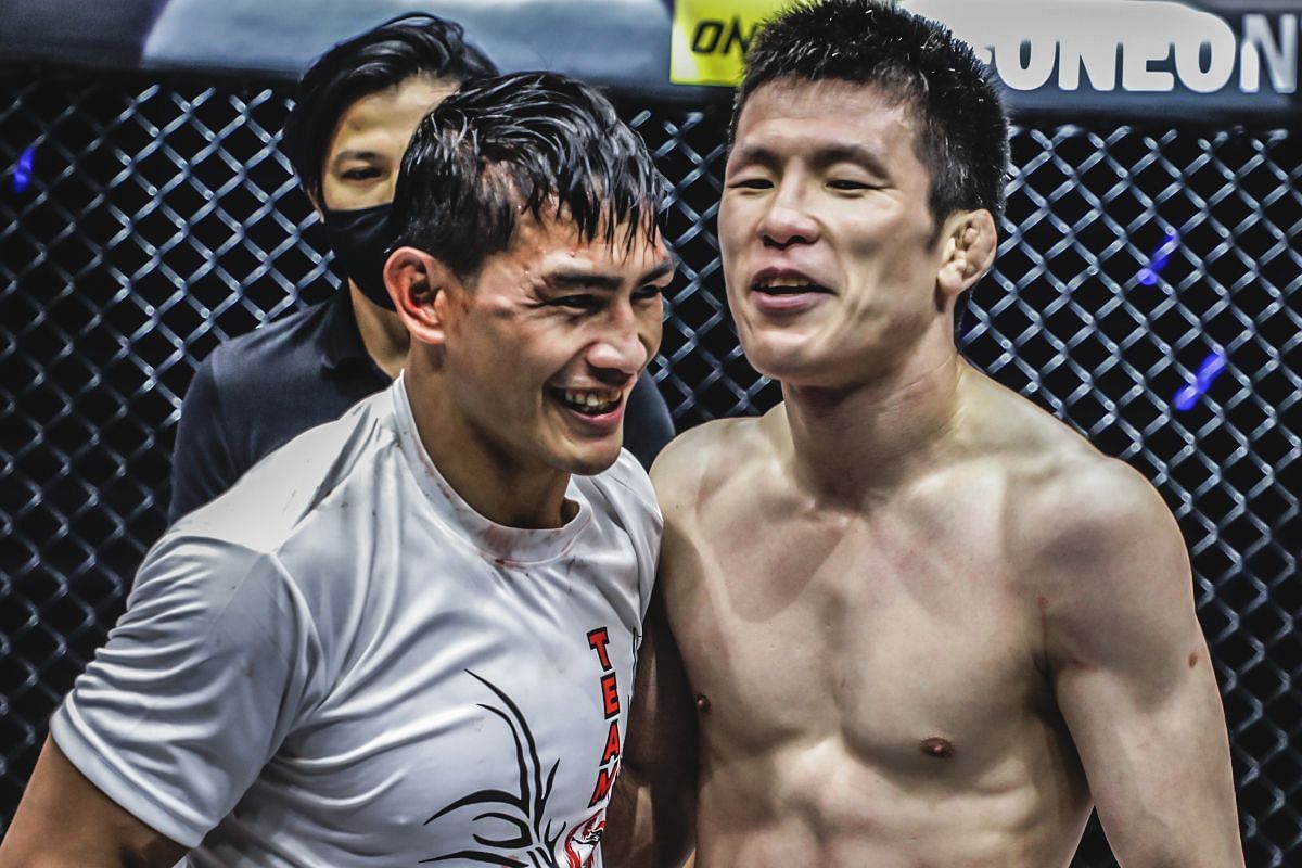 Eduard Folayang (left) and Shinya Aoki (right)