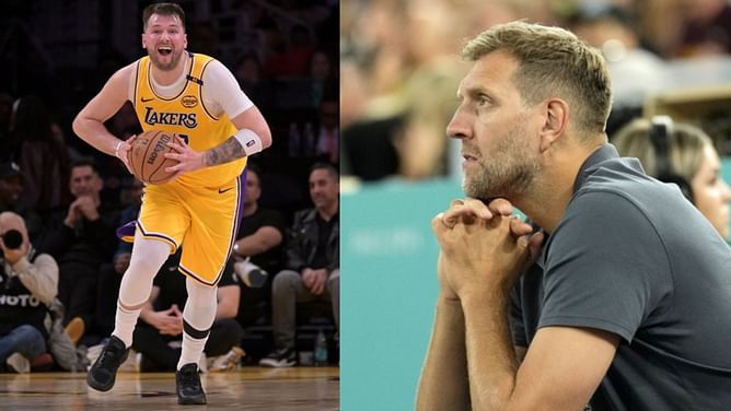 "He invited me" - Mavs legend Dirk Nowitzki makes feelings clear on Luka Doncic after attending his Lakers debut