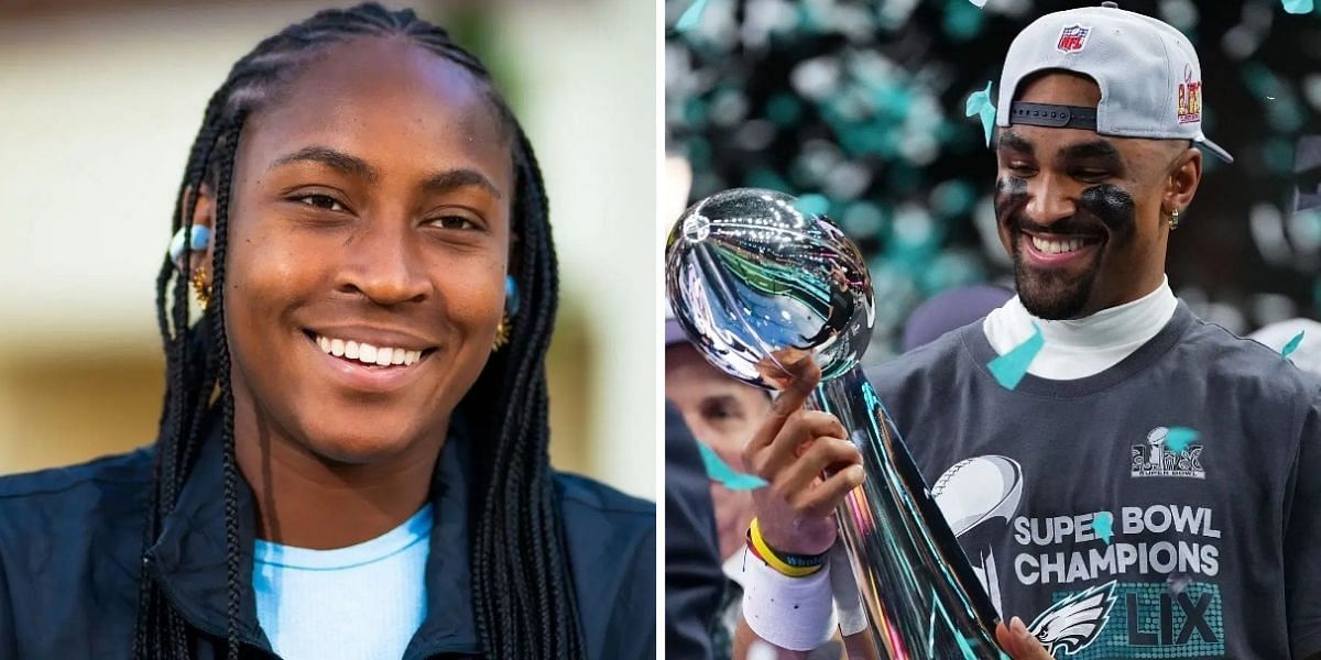 Coco Gauff (Left) and Jalen Hurts (Right) - Source: Getty