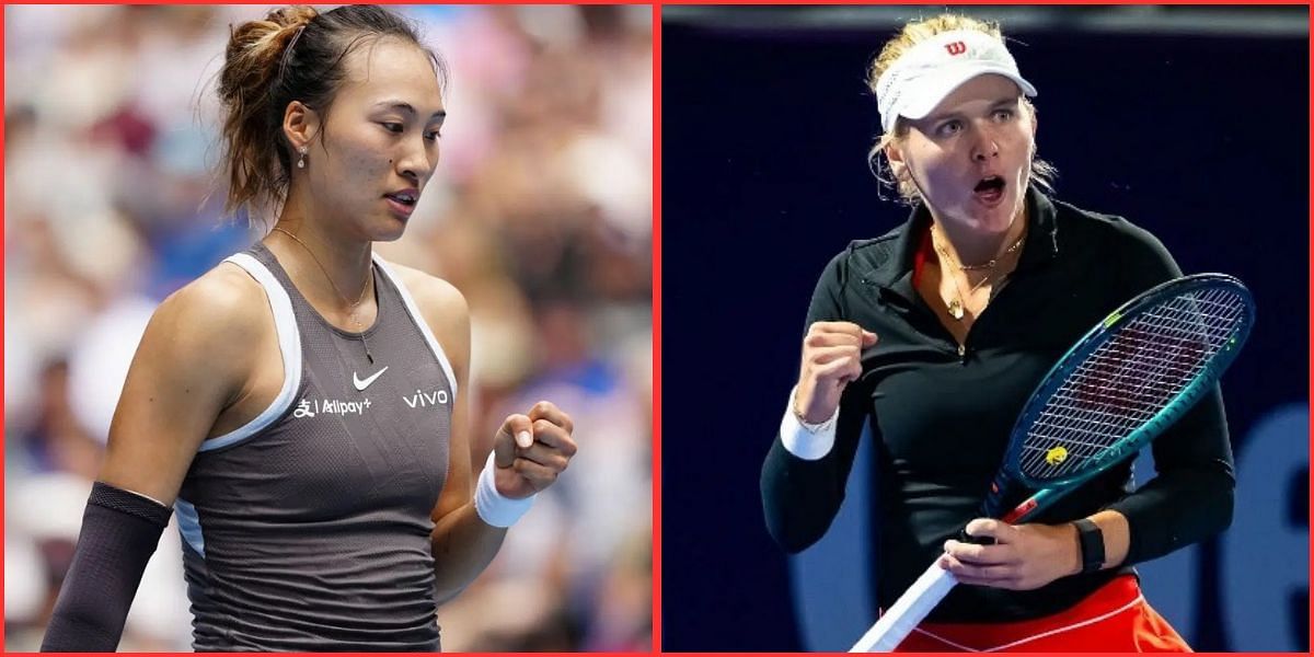 Qinwen Zheng and Peyton Stearns will meet for the first time on the WTA Tour. (Image credits: Getty)