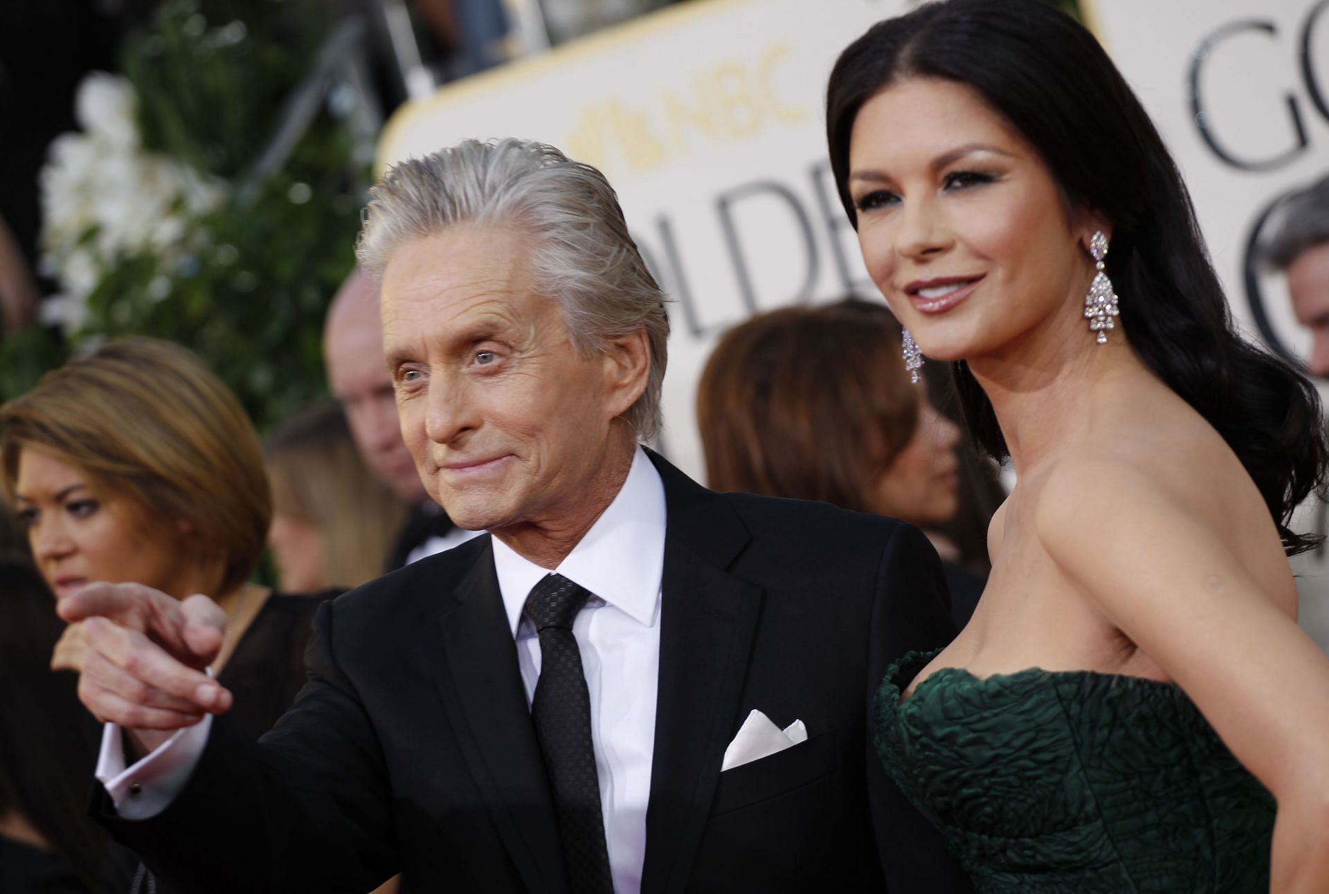 Catherine Zeta-Jones at the 68th Annual Golden Globe Awards (Image via Getty)