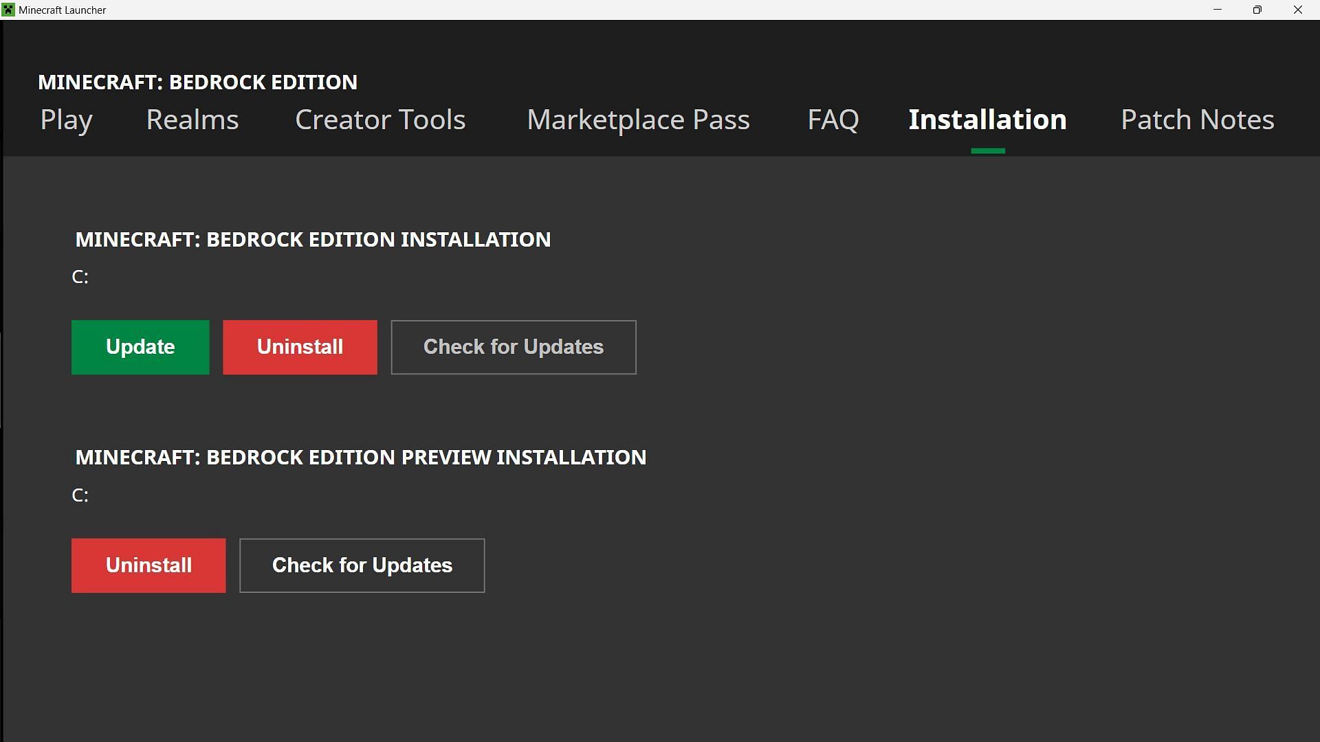 You can also reinstall Bedrock Edition (Image via Sportskeeda Gaming || Mojang Studios)