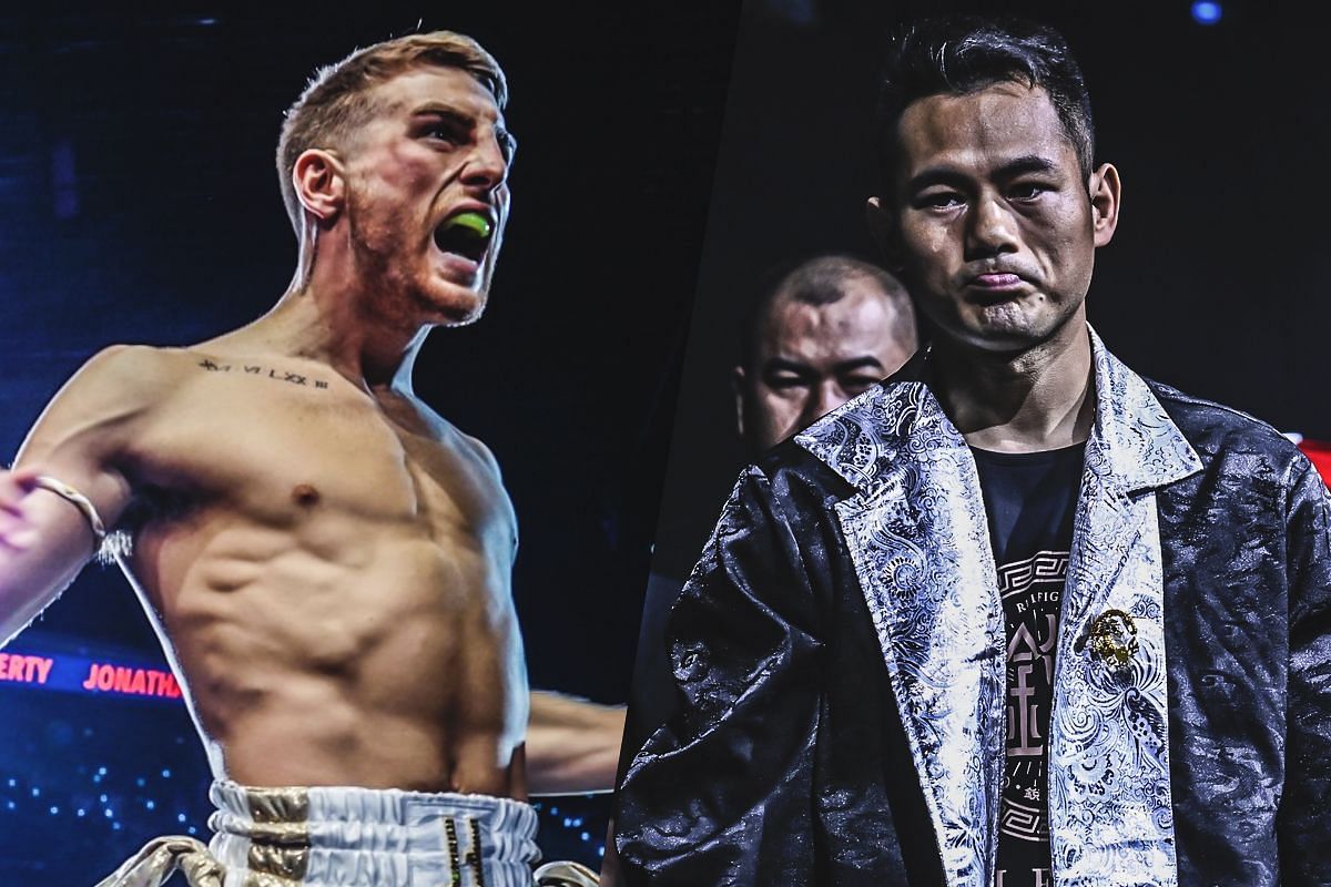 Jonathan Haggerty (left), Wei Rui (right) [Photo via ONE Championship]