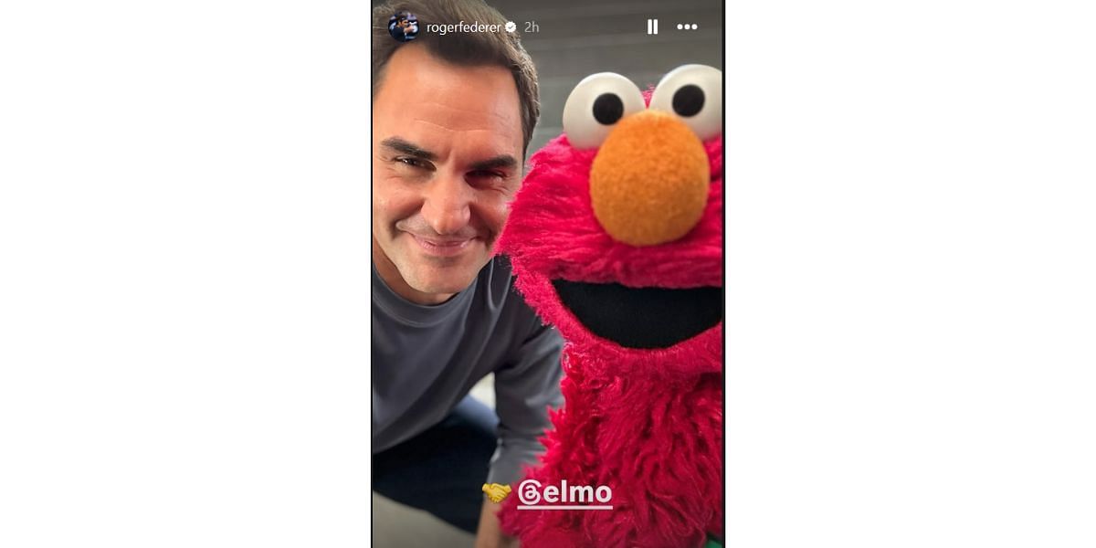 Roger Federer&#039;s Instagram story (Image via @rogerfederer)