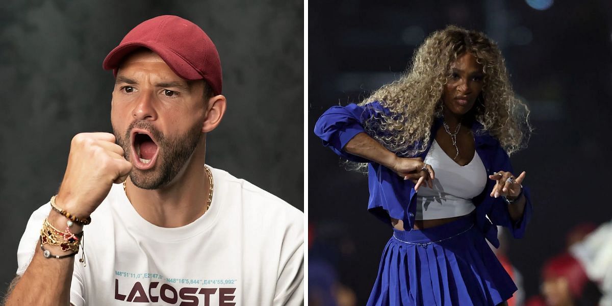 Grigor Dimitrov (left), Serena Williams (right), Sources: Getty