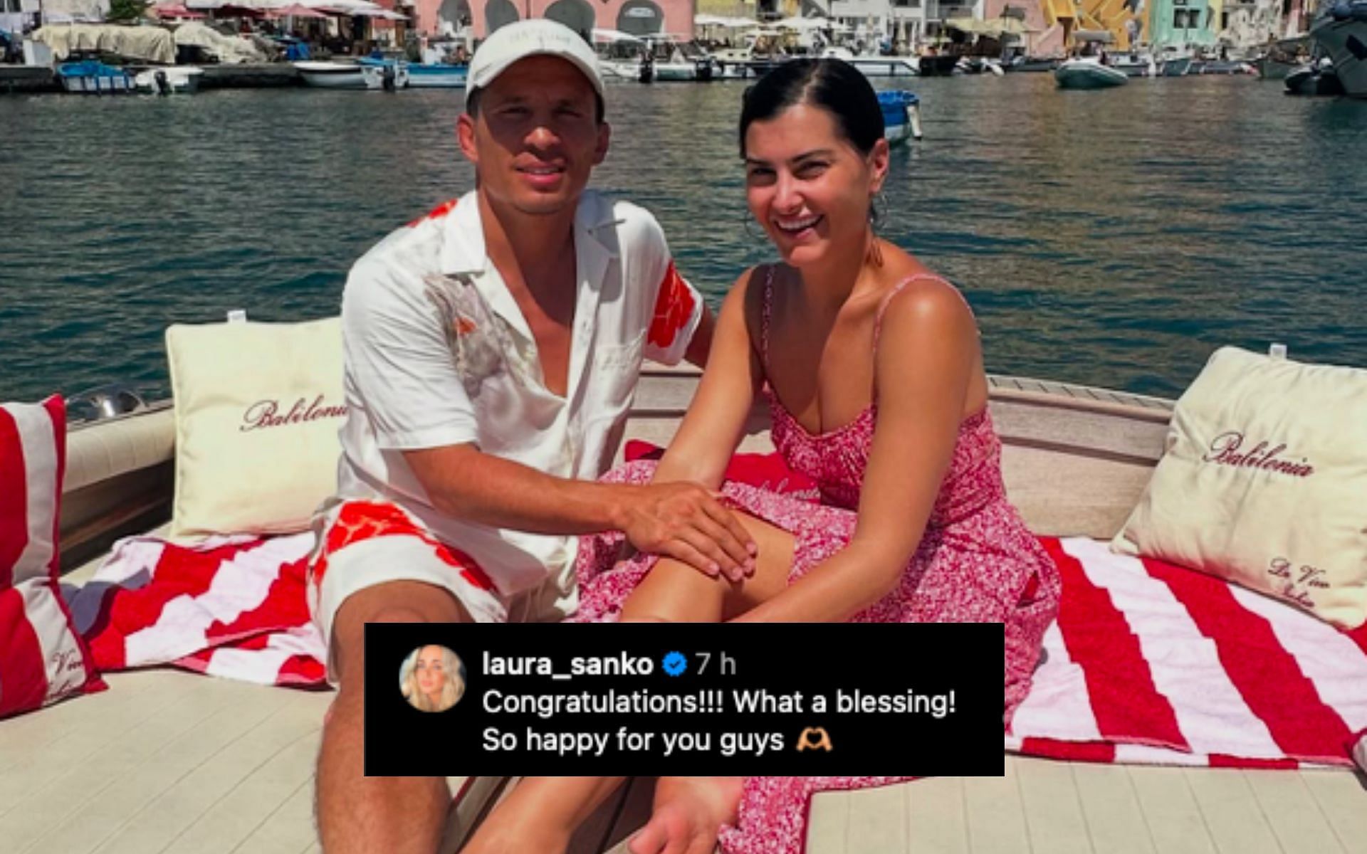 MMA world reacts to Megan Olivi (right) and Jospeh Benavidez (left) announcing pregnancy. [Image courtesy: @meganolivi on Instagram] 