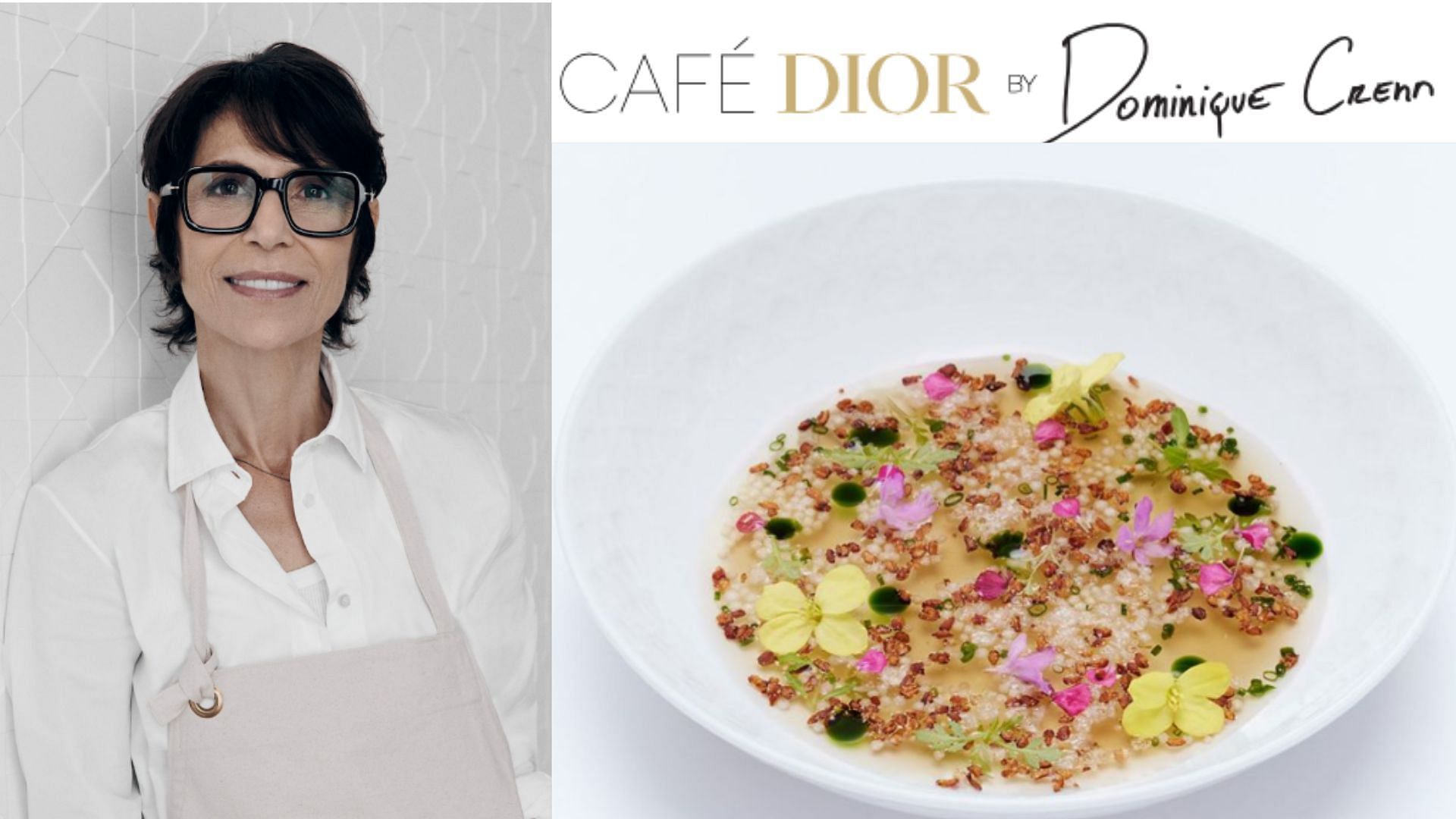 Dior and Dominique Crenn collaborates for a new cafe in Dallas (Image credits: cafediordallas.com)