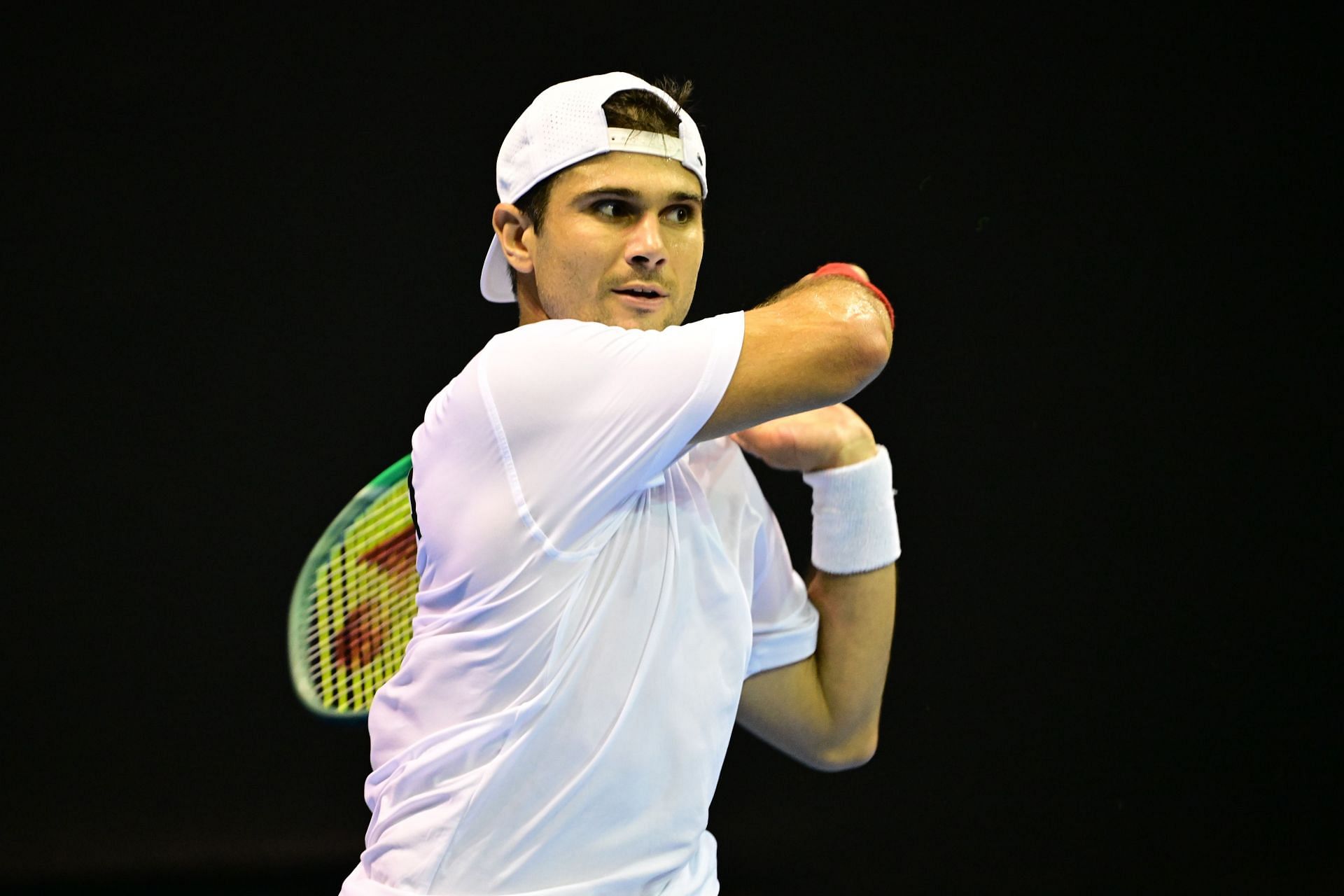 Marcos Giron pictured at the 2025 Davis Cup Qualifiers | Image Source: Getty