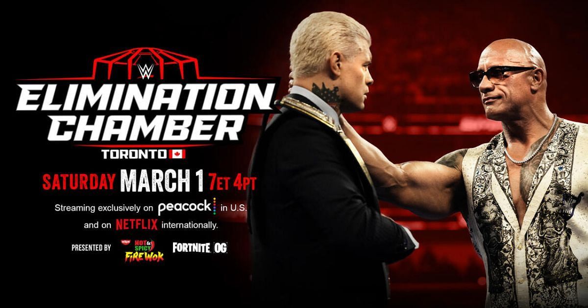 A poster for Elimination Chamber [Image via wwe.com]