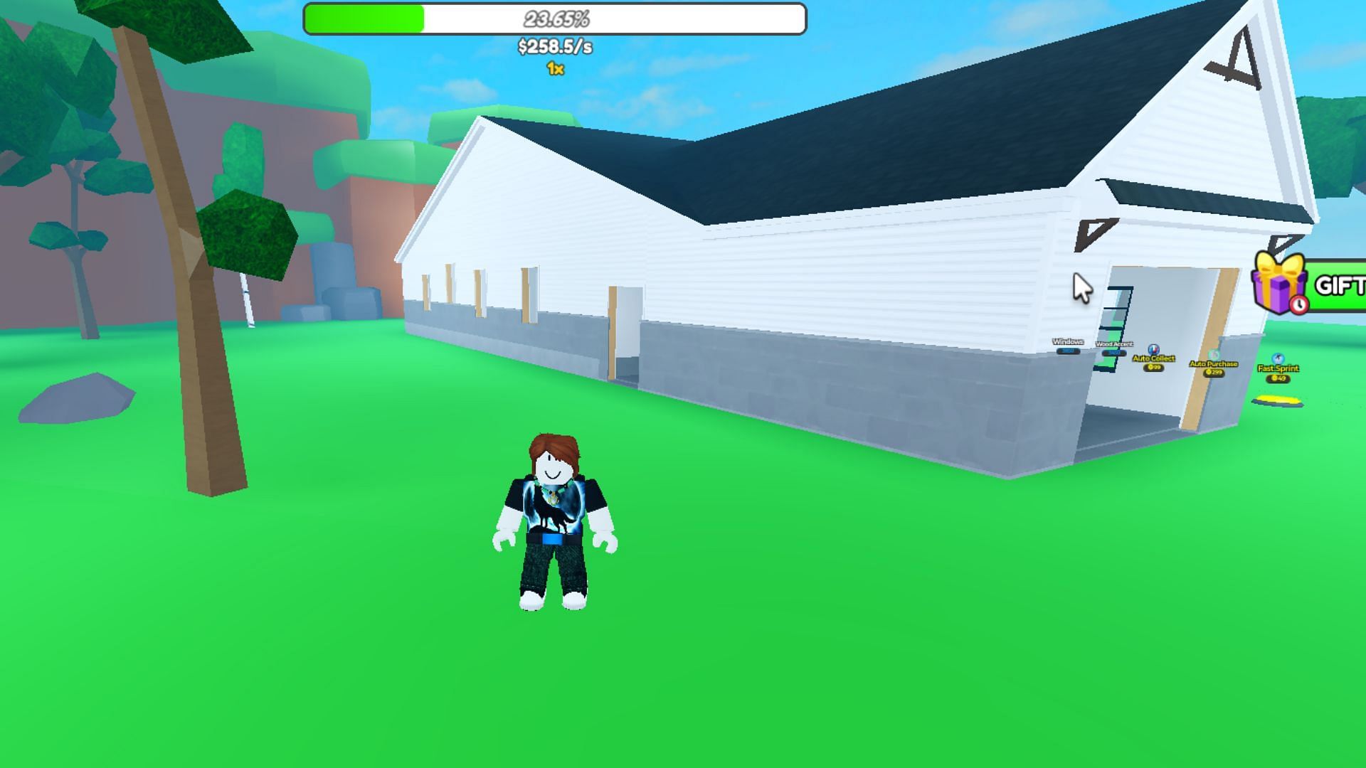 Construct a beautiful house in the game (Image via Roblox)