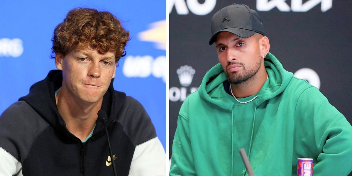 Jannik Sinner (L) &amp; Nick Kyrgios (R) [Image Source: Getty Images]