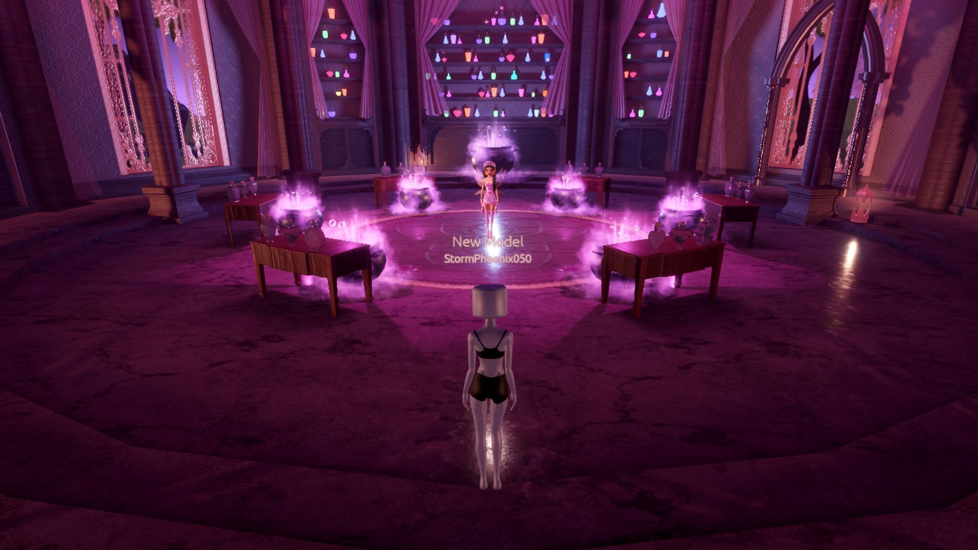 Enter the hall to start the mission (Image via Roblox)