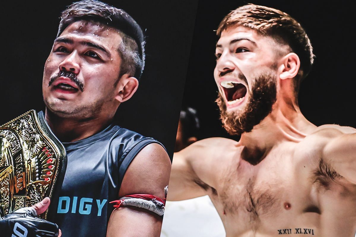 Prajanchai (left) and Ellis Badr Barboza (right). [Photos from ONE Championship]