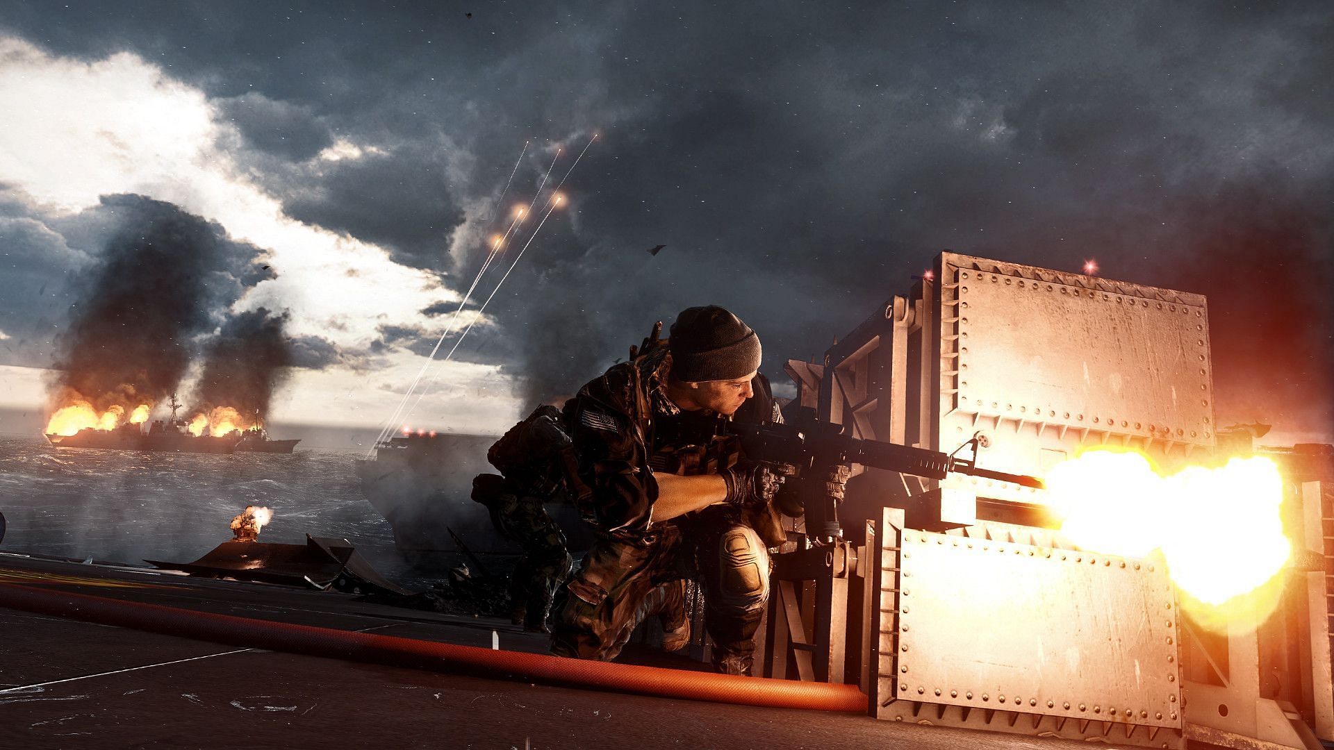 Gunplay in Battlefield 4 (Image via EA)