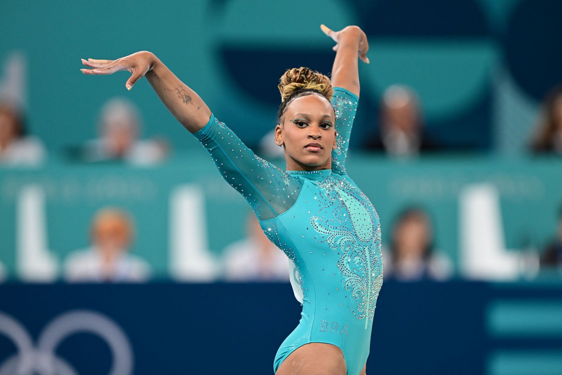 Rebeca Andrade during the Olympic Games 2024 in Paris, France. (Image Source: Getty)