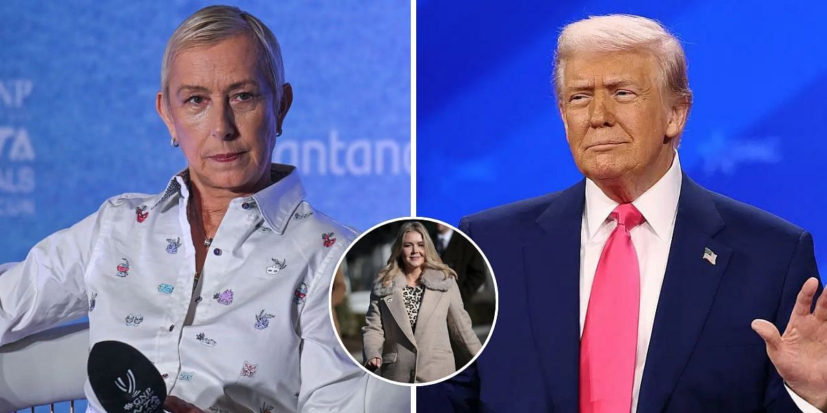 Martina Navratilova has no love lost for Donald Trump and his press secretary Leavitt | Image Source - Getty