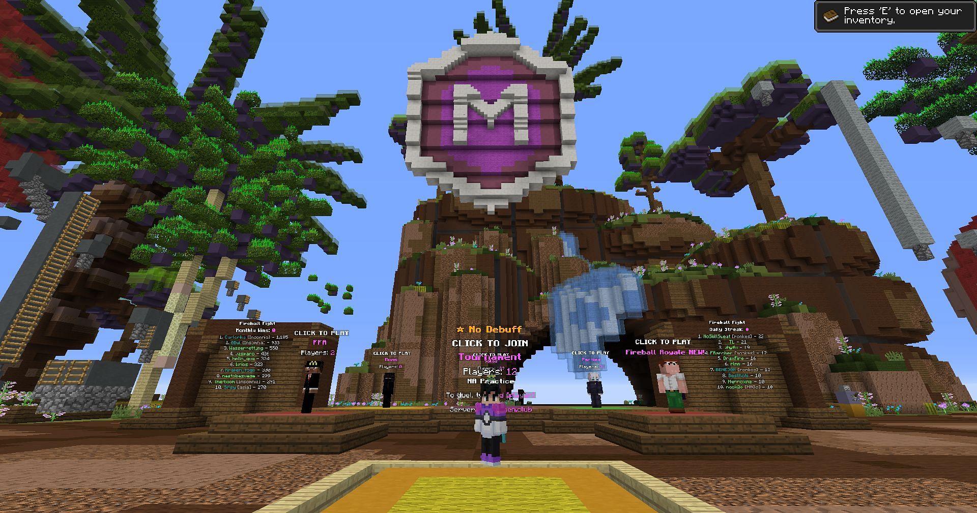 Minemen Club is the best server for practicing PvP (Image via Mojang Studios)