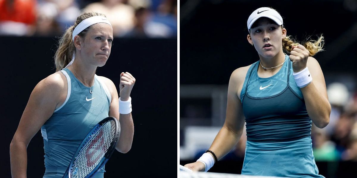 Victoria Azarenka and Mirra Andreeva will be in action on Day 2 of  the Dubai Tennis Chhampionships (Image Source: Getty)