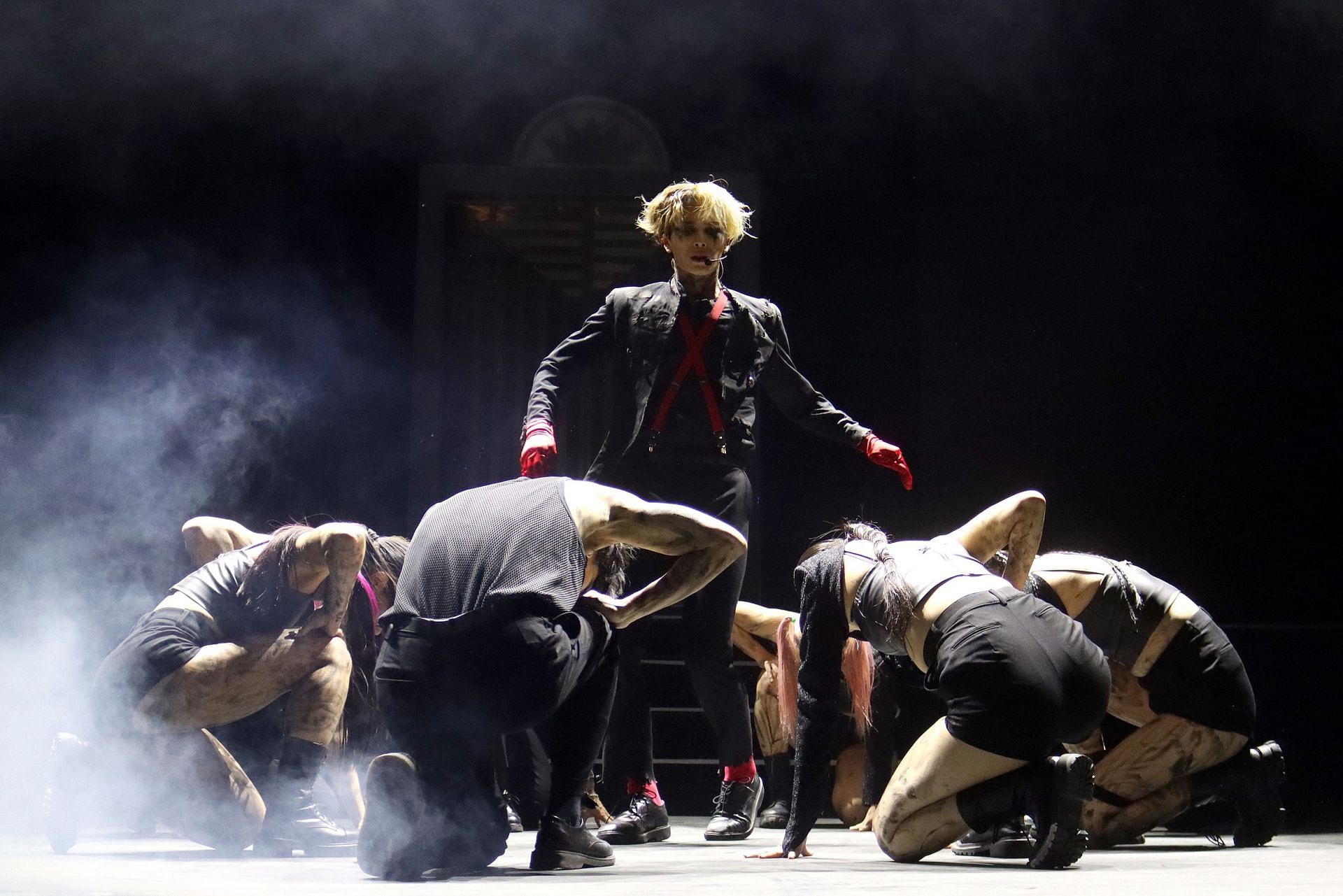            Jackson Wang performs on stage during the Magic Man world tour concert at Arena Ciudad de M&eacute;xico on May 25, 2023. (Image via Getty)