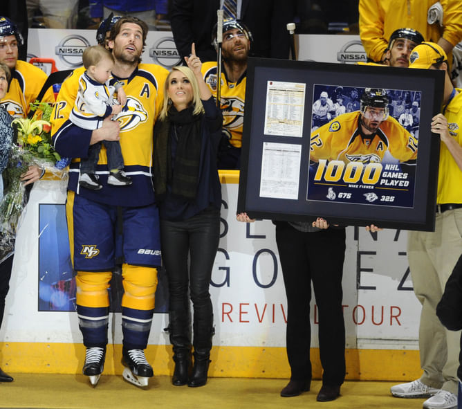 Ex-NHLer Mike Fisher’s wife Carrie Underwood reminisces her journey from American Idol contestant to ‘now’ Judge