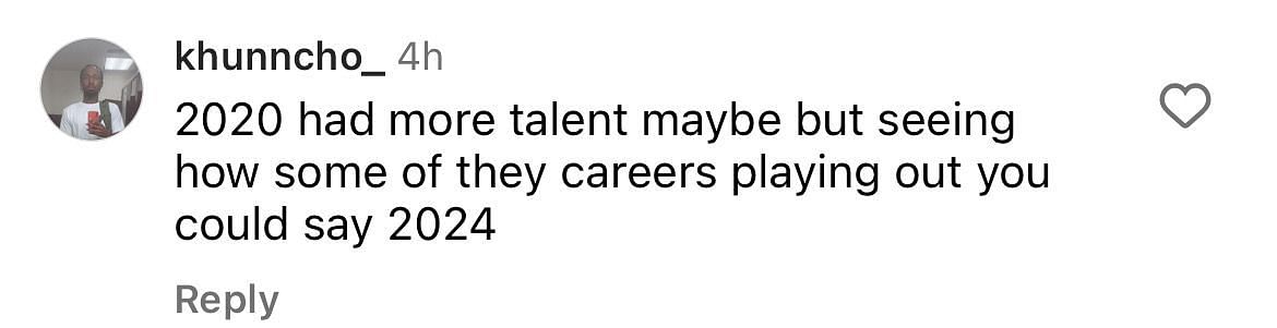 A comment points out that the careers of the 2020 class aren&#039;t turning out as planned