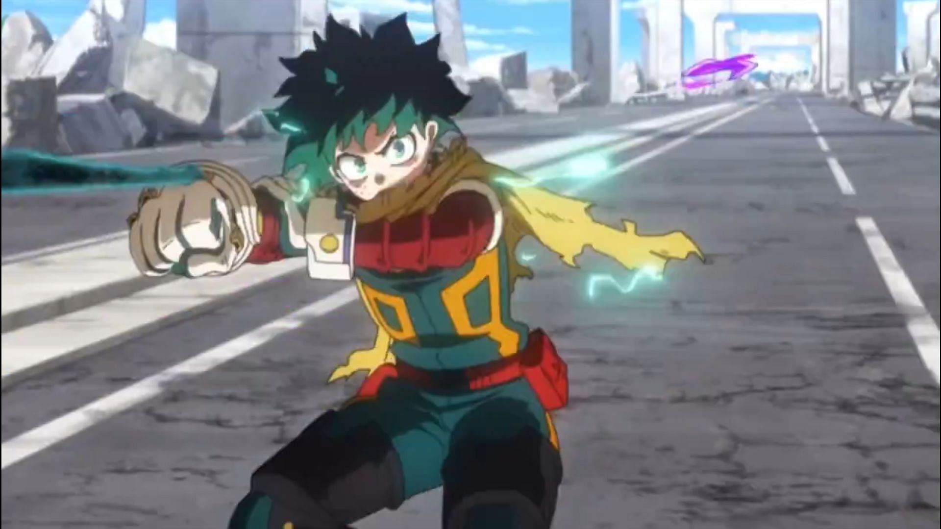 Izuku Midoriya as seen in My Hero Academia: You&#039;re Next (Image via BONES)