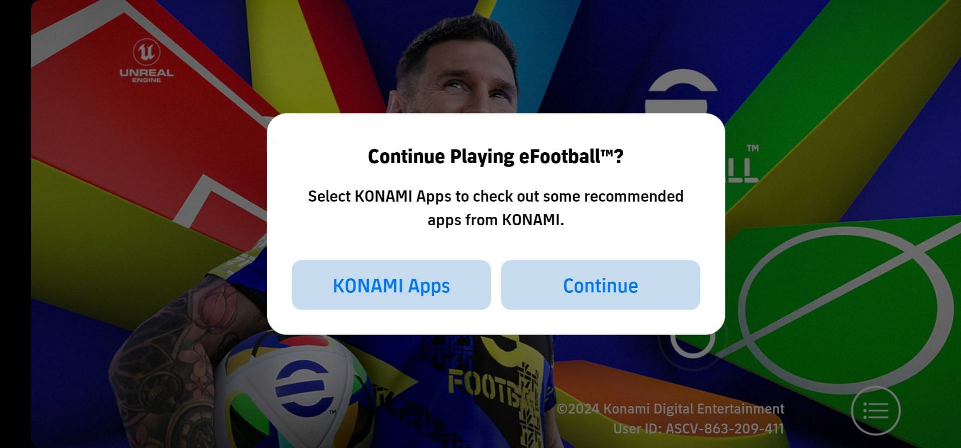 Players can check out other Konami apps in the meantime (Image via Konami)