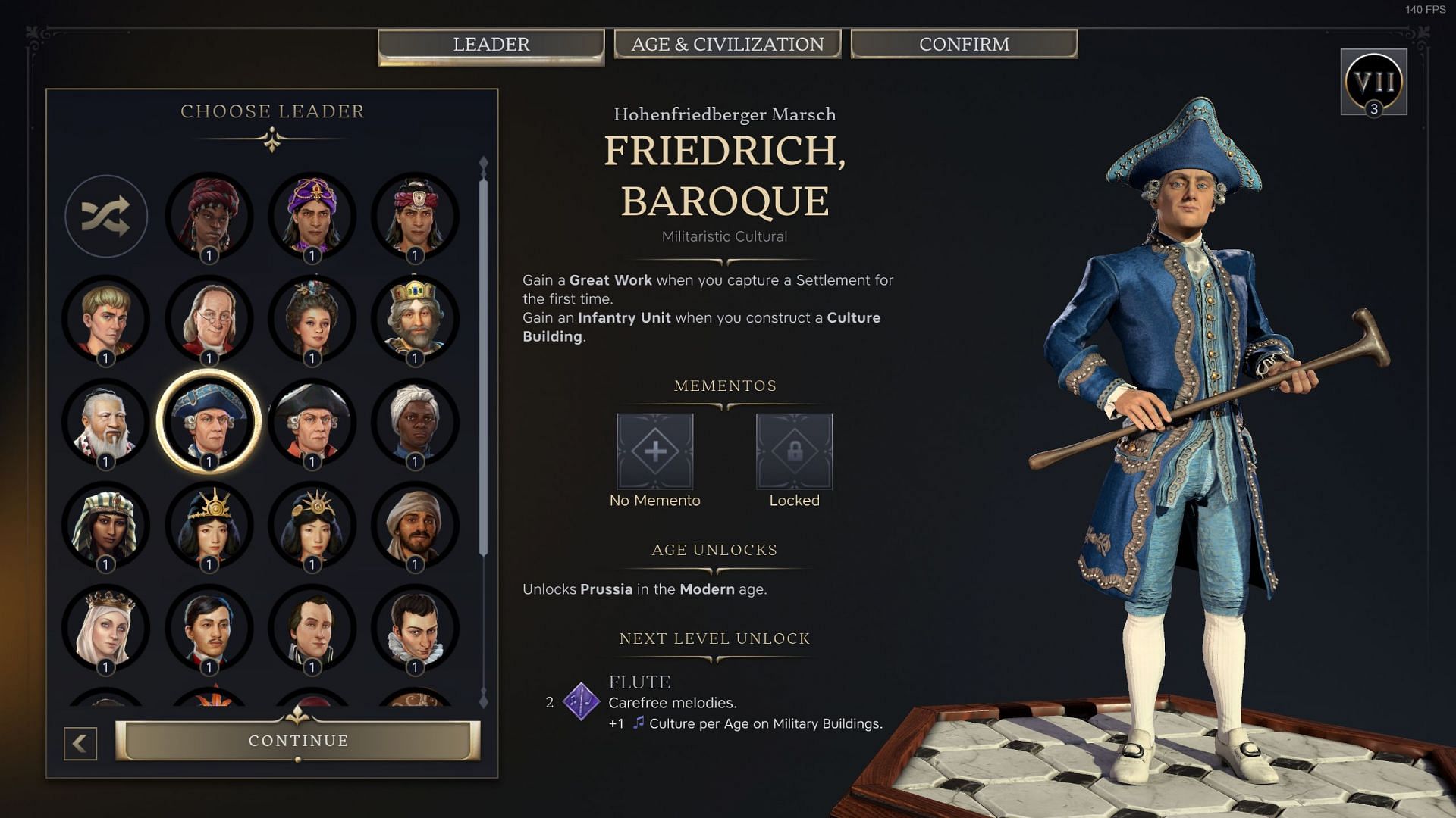 Friedrich, Baroque (Image via 2K)