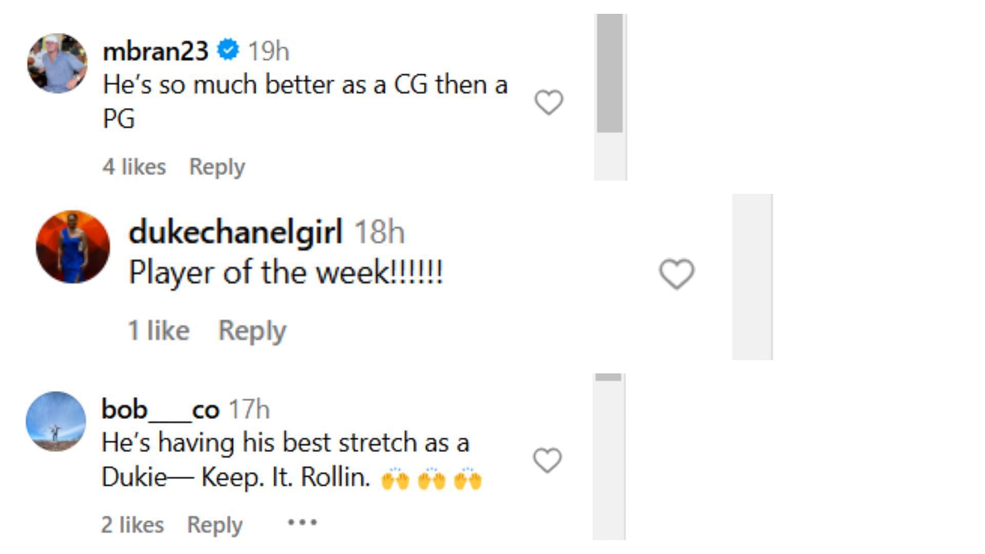 Fans react to Proctor&#039;s performance (Credit: IG/@recruitsnews)