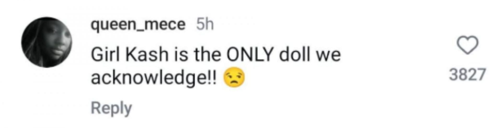 Netizen reacts to the &lsquo;Doll&rsquo; controversy (Image via Instagram)