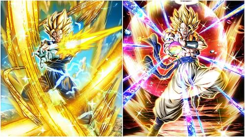 Super Vegito and Super Gogeta in Dragon Ball Z Dokkan Battle (Image via Bandai Namco)