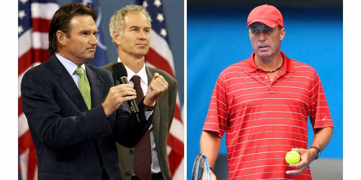 Jimmy Connors and John McEnroe (L); Ivan Lendl (R) (Image Source: Getty)